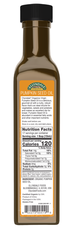 Virgin Pumpkin Seed Oil, Organic - Image 2