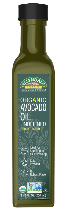 Avocado Cooking Oil, Organic in Glass Bottle