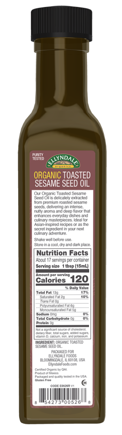 Sesame Seed Oil, Toasted & Organic - Image 2
