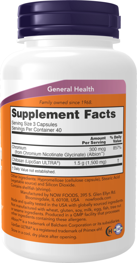 Chitosan 500 mg plus Chromium Capsules - Image 2